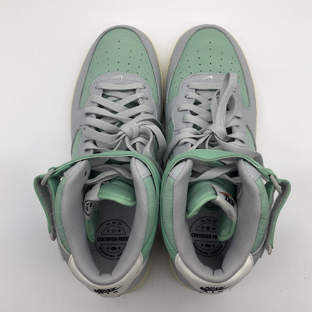 Mens Nike Air Force 1 Mid ‘07 LX Teal/Tan/Gray DQ8766-002 NWOB - Picture 5 of 5